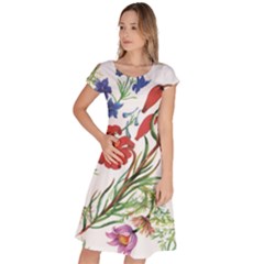 Summer Flowers Classic Short Sleeve Dress by goljakoff