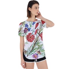 Summer Flowers Perpetual Short Sleeve T-shirt by goljakoff