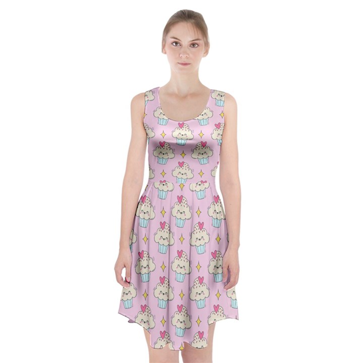 Kawaii Cupcake  Racerback Midi Dress