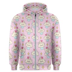 Kawaii Cupcake  Men s Zipper Hoodie