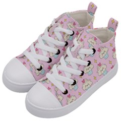 Kawaii Cupcake  Kids  Mid-top Canvas Sneakers