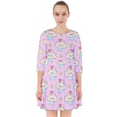 Kawaii Cupcake  Smock Dress