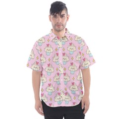 Kawaii Cupcake  Men s Short Sleeve Shirt