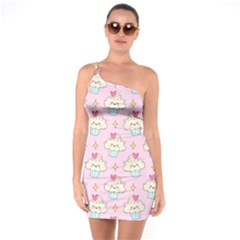 Kawaii Cupcake  One Soulder Bodycon Dress by lisamaisak