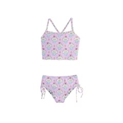 Kawaii Cupcake  Girls  Tankini Swimsuit