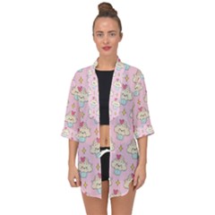 Kawaii Cupcake  Open Front Chiffon Kimono