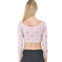 Kawaii Cupcake  Long Sleeve Crop Top View2