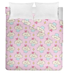 Kawaii Cupcake  Duvet Cover Double Side (queen Size) by lisamaisak