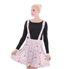 Kawaii Cupcake  Suspender Skater Skirt by lisamaisak