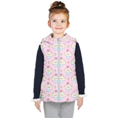 Kawaii Cupcake  Kids  Hooded Puffer Vest