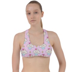 Kawaii Cupcake  Criss Cross Racerback Sports Bra by lisamaisak