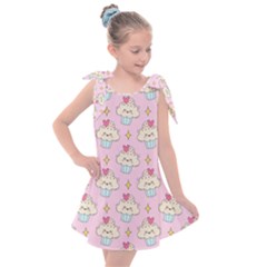 Kawaii Cupcake  Kids  Tie Up Tunic Dress by lisamaisak