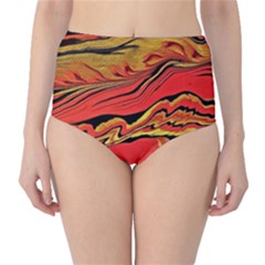 Warrior s Spirit  Classic High-waist Bikini Bottoms by BrenZenCreations