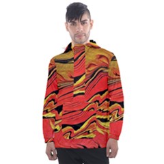 Warrior s Spirit  Men s Front Pocket Pullover Windbreaker by BrenZenCreations