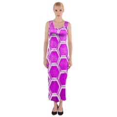 Hexagon Windows Fitted Maxi Dress by essentialimage