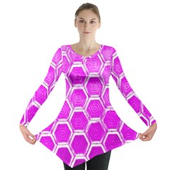 Hexagon Windows Long Sleeve Tunic  by essentialimage