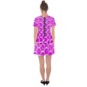 Hexagon Windows Drop Hem Mini Chiffon Dress View2