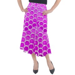 Hexagon Windows Midi Mermaid Skirt by essentialimage