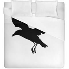 Seagull Flying Silhouette Drawing 2 Duvet Cover (king Size) by dflcprintsclothing