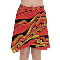 Warrior Spirit Chiffon Wrap Front Skirt by BrenZenCreations