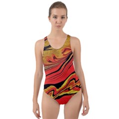 Warrior Spirit Cut-out Back One Piece Swimsuit by BrenZenCreations