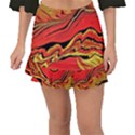 Warrior Spirit Fishtail Mini Chiffon Skirt View1