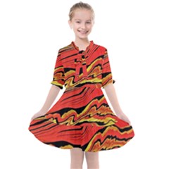 Warrior Spirit Kids  All Frills Chiffon Dress by BrenZenCreations