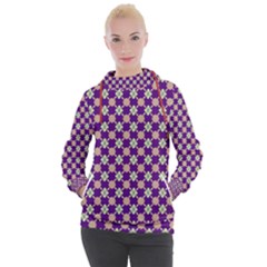 Flower Blocks Women s Hooded Pullover by Sparkle