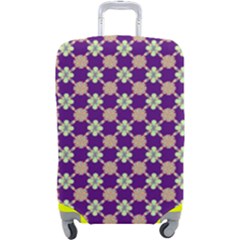 Flower Blocks Luggage Cover (large) by Sparkle