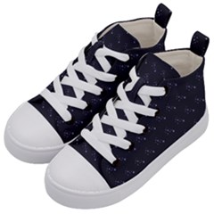 Black Stars Kids  Mid-top Canvas Sneakers by Sparkle