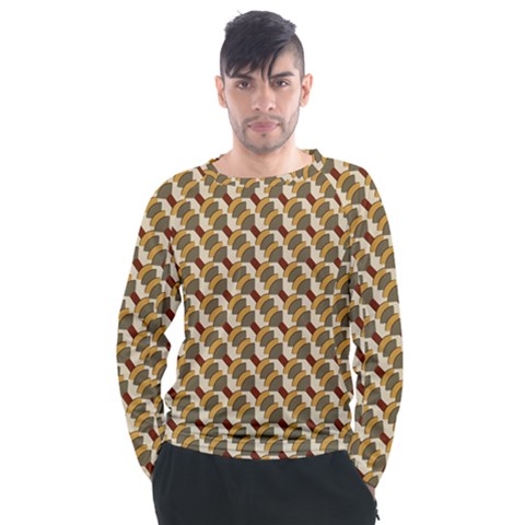 Abstract Illusion Men s Long Sleeve Raglan Tee by Sparkle