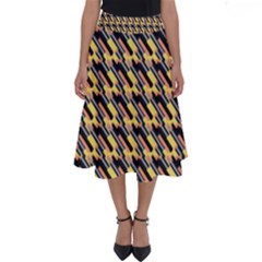 Digital Art Perfect Length Midi Skirt by Sparkle