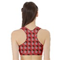 Flowers Pattern Sports Bra with Border View2