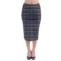 Abstract Illusion Midi Pencil Skirt by Sparkle