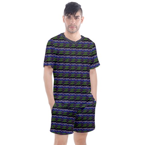 Abstract Illusion Men s Mesh Tee And Shorts Set by Sparkle