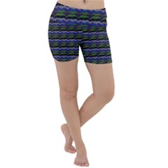 Abstract Illusion Lightweight Velour Yoga Shorts by Sparkle