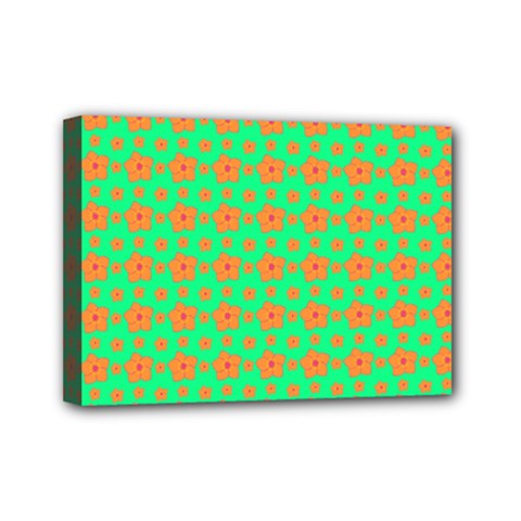 Small Big Floral Mini Canvas 7  X 5  (stretched) by Sparkle