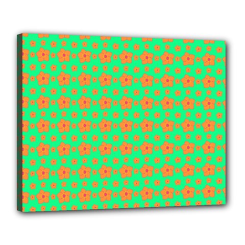 Small Big Floral Canvas 20  X 16  (stretched) by Sparkle