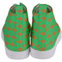 Small Big Floral Women s Mid-Top Canvas Sneakers View4