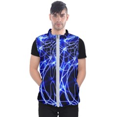 Lines Flash Light Mystical Fantasy Men s Puffer Vest by Dutashop