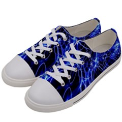 Lines Flash Light Mystical Fantasy Women s Low Top Canvas Sneakers by Dutashop