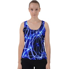 Lines Flash Light Mystical Fantasy Velvet Tank Top