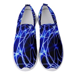 Lines Flash Light Mystical Fantasy Women s Slip On Sneakers by Dutashop