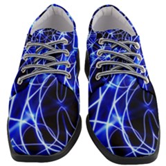 Lines Flash Light Mystical Fantasy Women Heeled Oxford Shoes by Dutashop