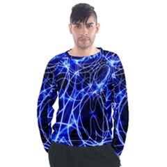 Lines Flash Light Mystical Fantasy Men s Long Sleeve Raglan Tee