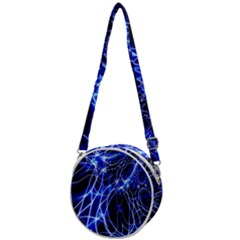 Lines Flash Light Mystical Fantasy Crossbody Circle Bag