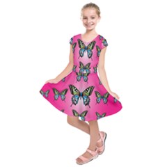 Butterfly Kids  Short Sleeve Dress by Dutashop