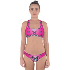 Butterfly Cross Back Hipster Bikini Set by Dutashop