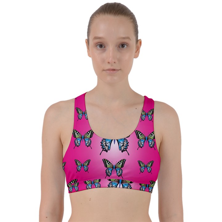 Butterfly Back Weave Sports Bra