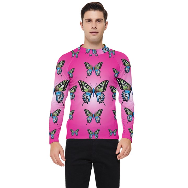 Butterfly Men s Long Sleeve Rash Guard